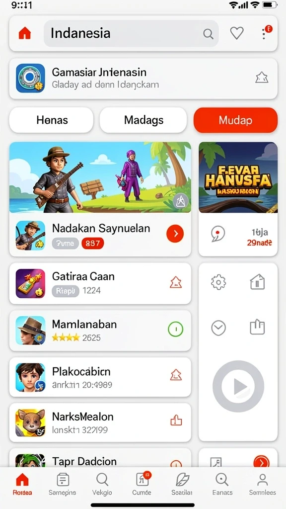 Mode permainan yang beragam dan menantang.