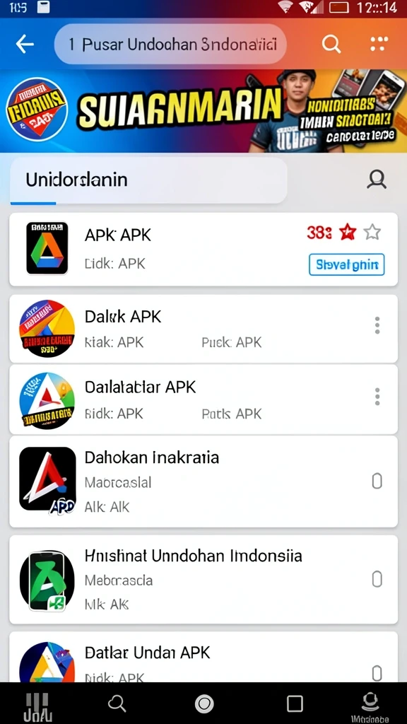 Layar permainan dengan grafis yang memukau dan detail tinggi.