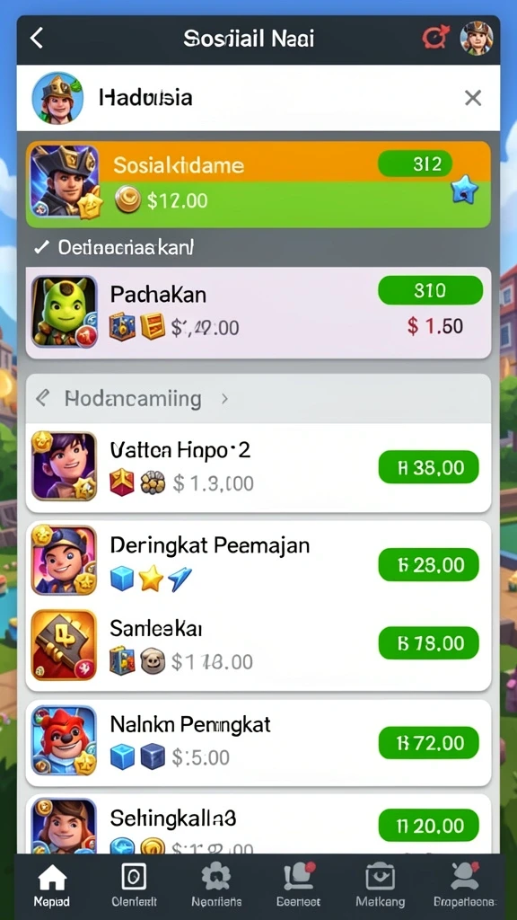 Antarmuka pengguna yang bersih dan sederhana.