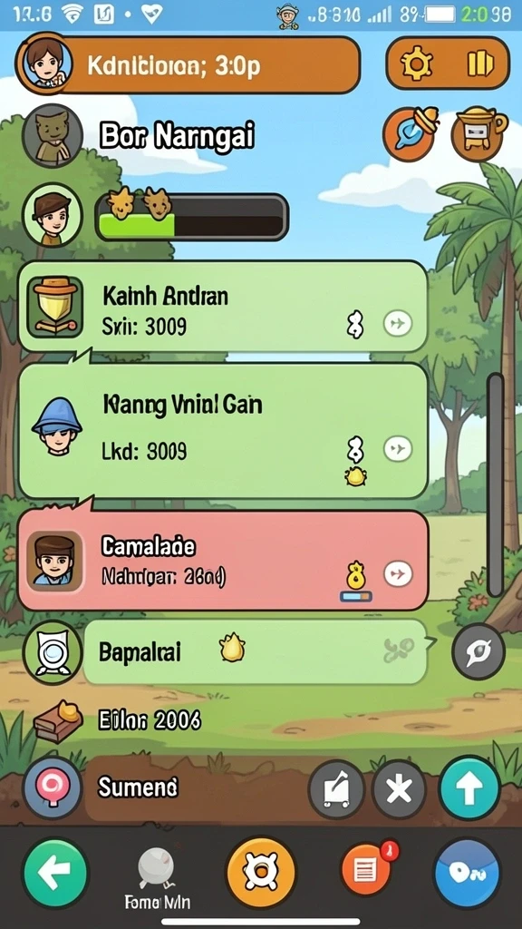 Screenshot menunjukkan grafik menawan dari latar belakang permainan.
