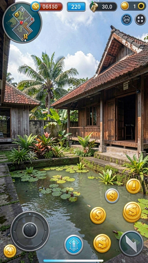 Screenshot gameplay yang menunjukkan aksi seru di GAMERP.
