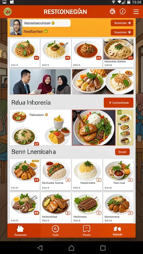 Tampilan antarmuka pengguna yang menarik dan mudah digunakan.