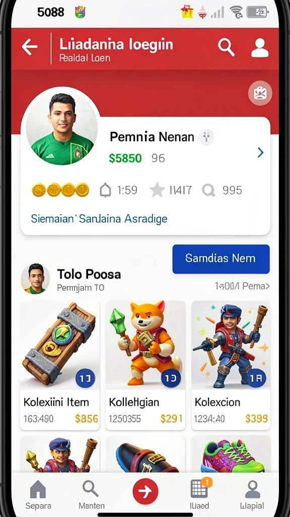 Tampilan antarmuka GOGO77 yang menarik dan colorful.