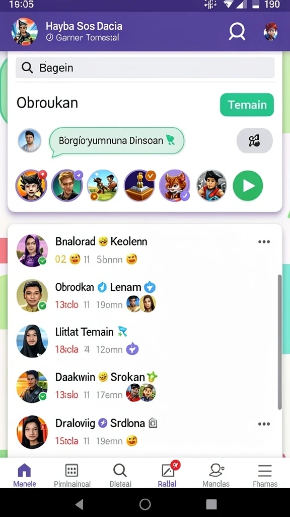 Mode permainan kompetitif yang seru dan menantang.