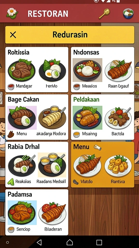 Sistem leveling yang jelas dan mudah dipahami.