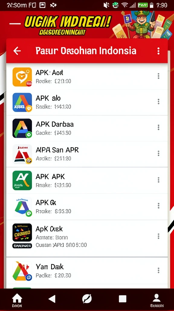 Menu navigasi yang sederhana dan mudah diakses.