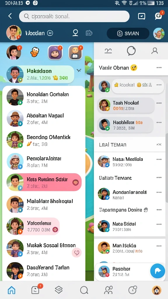 Kompetisi antar teman yang menyenangkan.