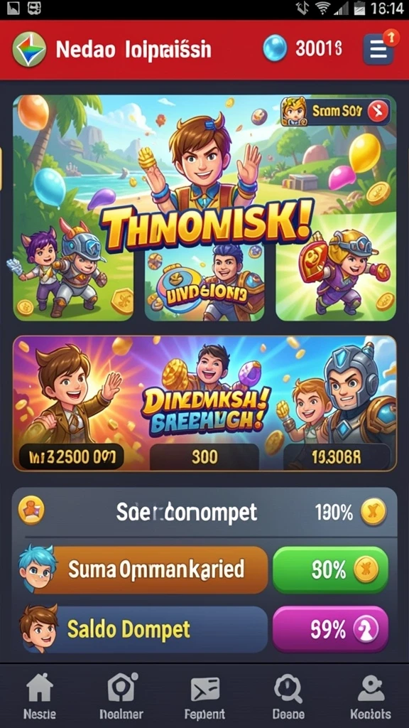 Berbagai karakter unik untuk dipilih.