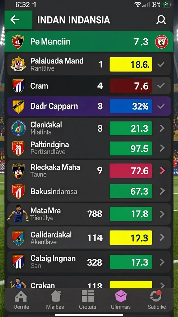 Screenshot menampilkan tampilan utama aplikasi NABUNG77.