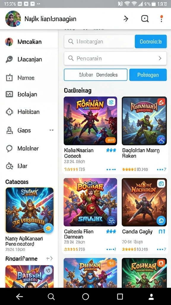 Screenshot menampilkan antarmuka permainan yang menarik.