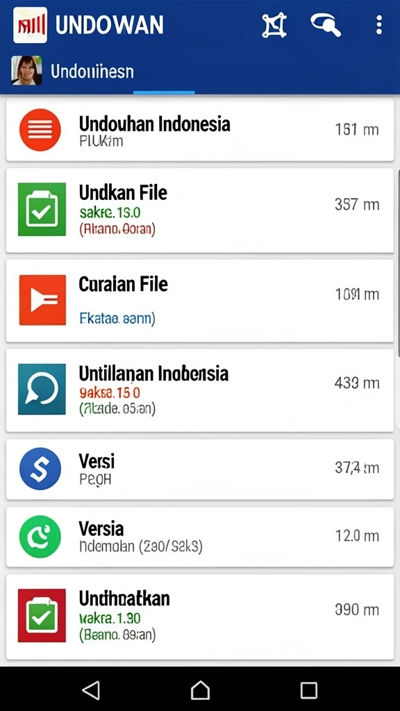 Tampilan antarmuka aplikasi yang user-friendly.