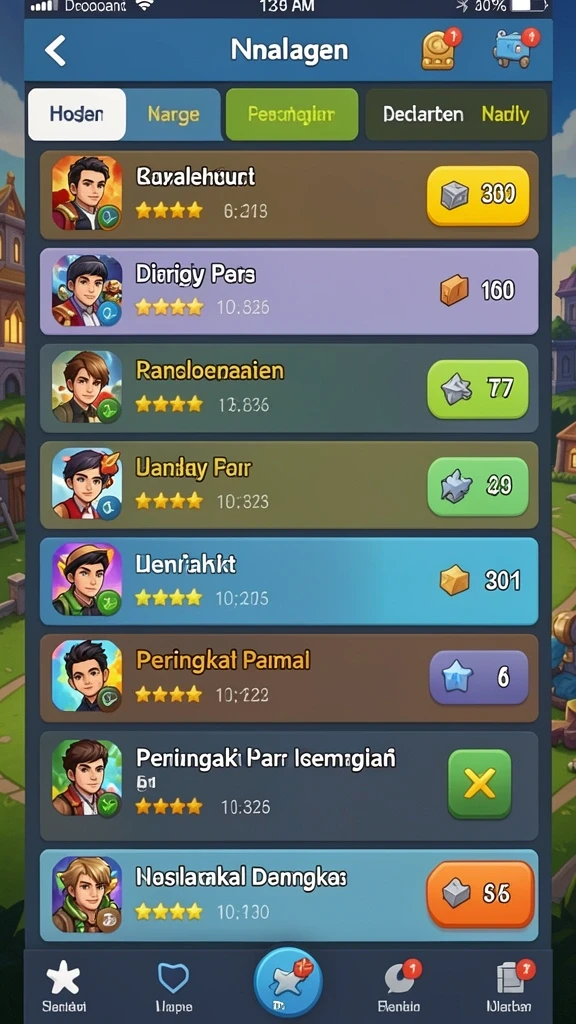 Tampilan antarmuka utama RINDUSLOT yang menarik.