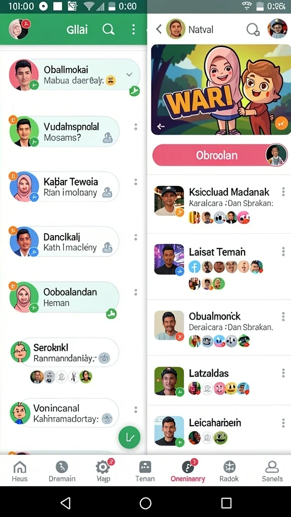 Tampilan grafis yang mengesankan dan penuh warna.