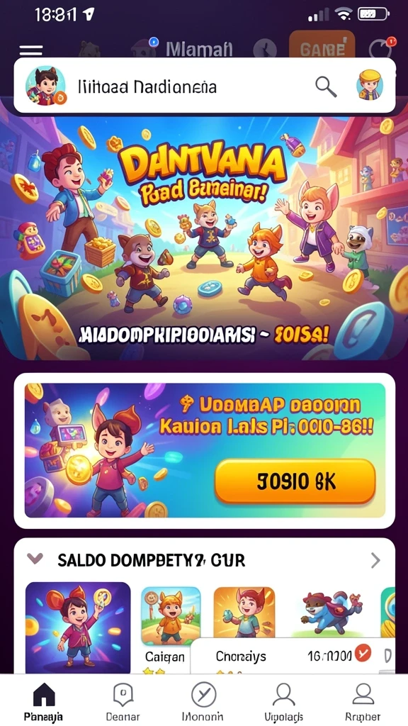 Tampilan grafis yang menawan dan penuh warna.