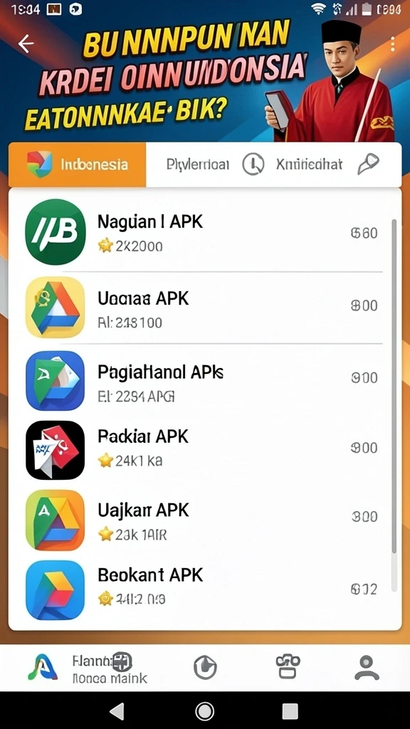Tampilan awal aplikasi VESPA69 yang menarik.