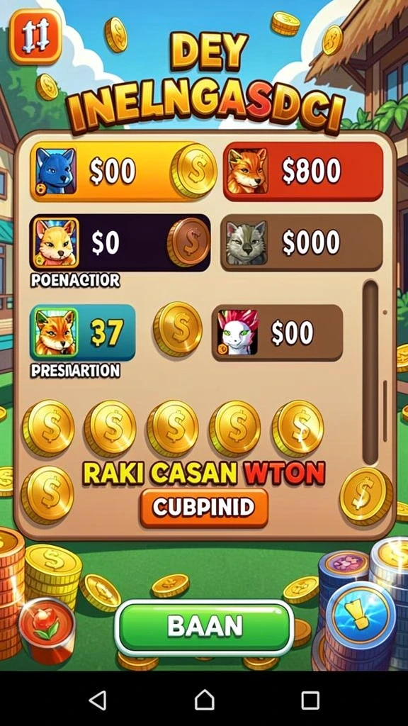 Tampilan awal ZORO77 yang menarik dan user-friendly.